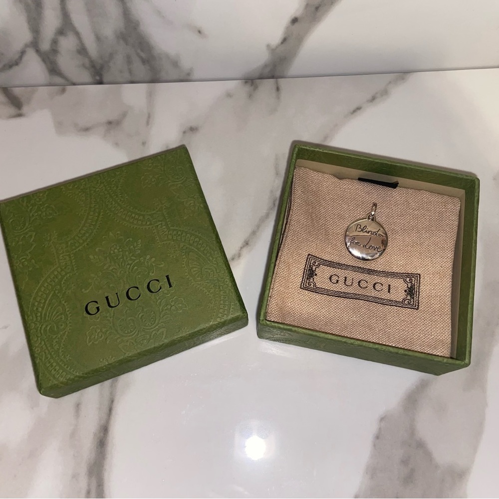 GUCCI Sterling Silver Blind For Love Tiger Pendent Charm - Picture 8 of 12